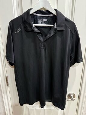 Men’s 5.11 Tactical Balck Polo Shirt Large